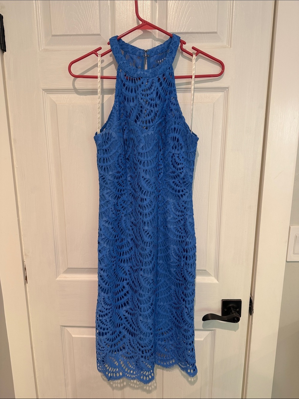 Lilly Pulitzer Royal Blue Crochet Midi Dress size 6
